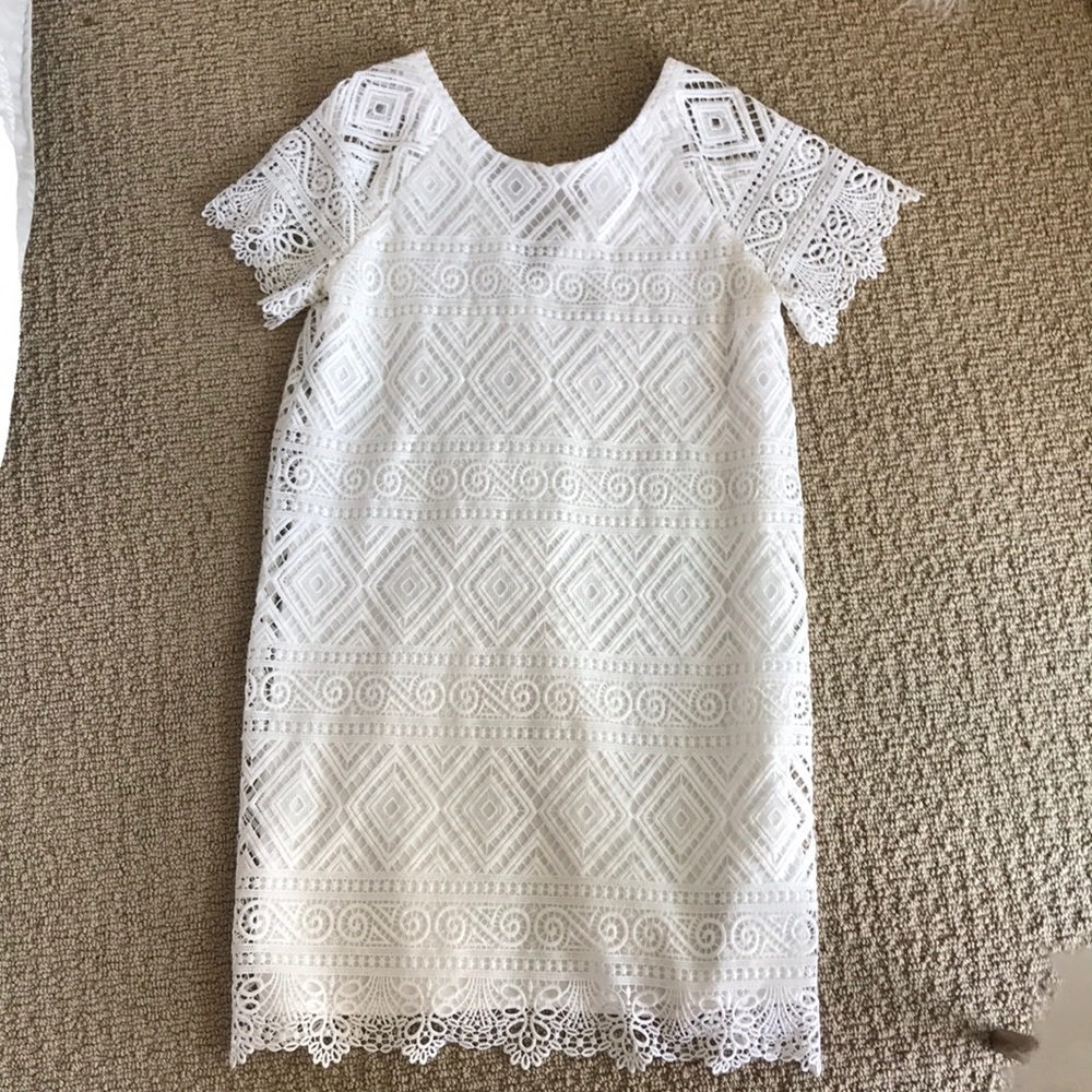 Madewell white lace dress